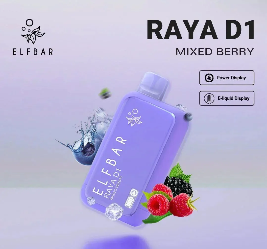Elf Bar Raya D1 – Mixed Berry - Buy Authentic Vape in Agra - Vape Shop Agra