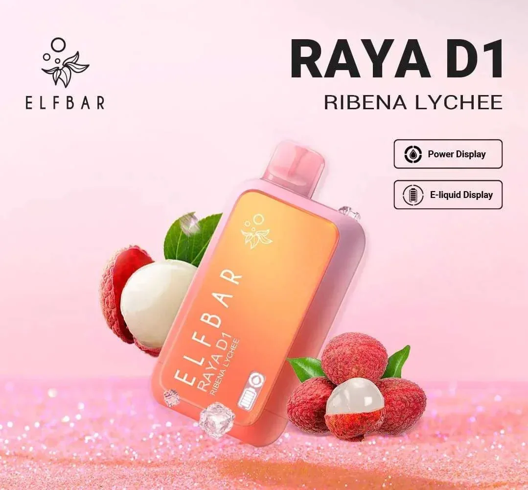 Elf Bar Raya D1 – Ribena Lychee - Buy Authentic Vape in Agra - Vape Shop Agra