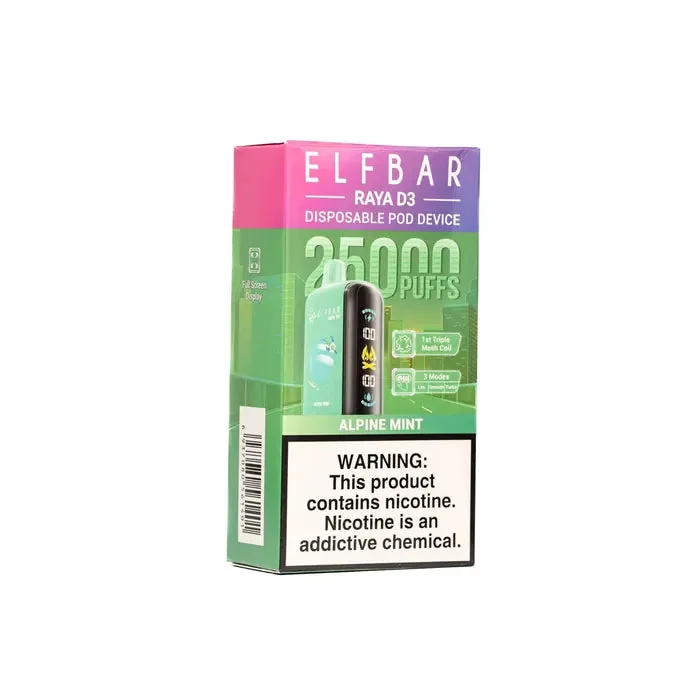 Elf Bar Raya D3 – Alpine Mint – 25000 - Buy Authentic Vape in Agra - Vape Shop Agra