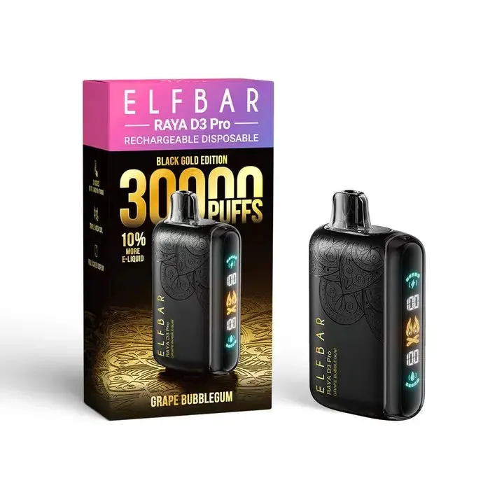 Elf Bar Raya D3 Pro 30 K – Grape Bubblegum 30000 Puffs - Buy Authentic Vape in Agra - Vape Shop Agra