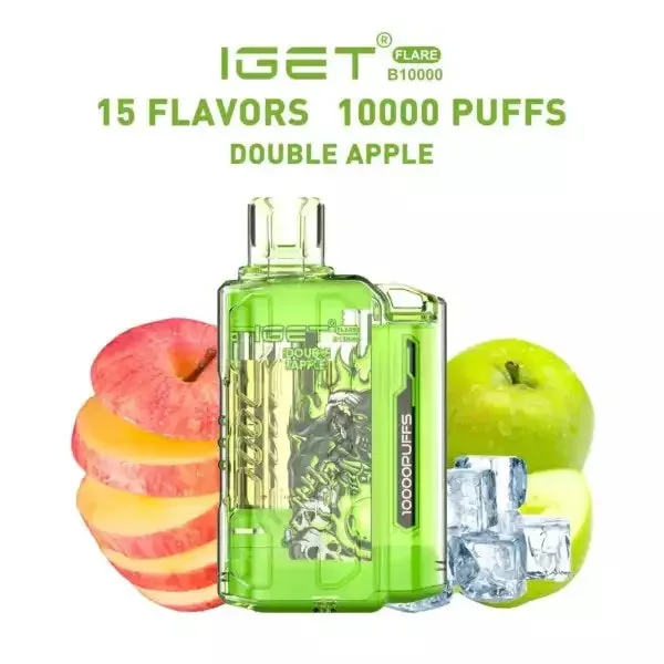 Iget Flare B10000 – Double Apple - Buy Authentic Vape in Agra - Vape Shop Agra