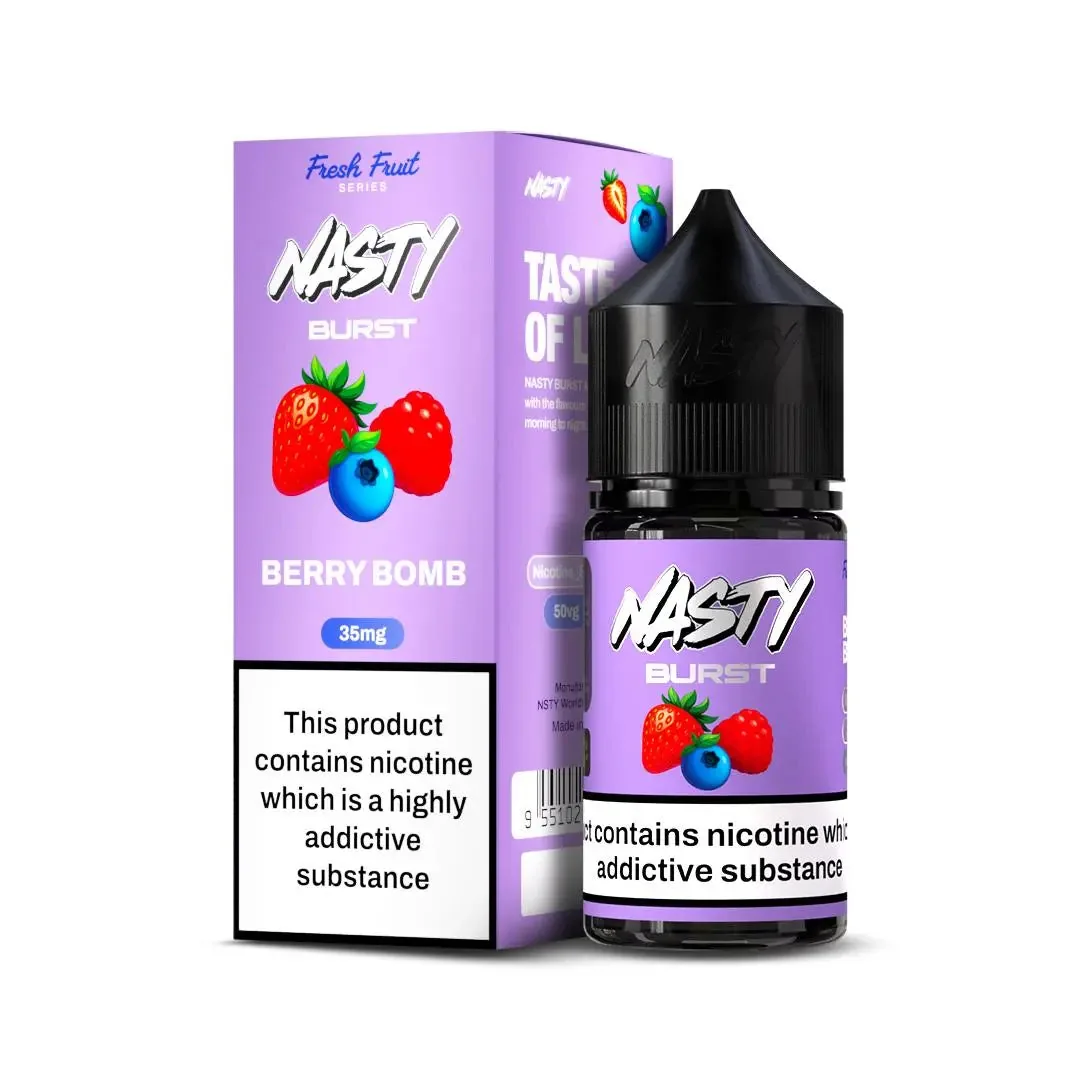 Nasty Burst Nic Salts – Berry Bomb - Buy Authentic Vape in Agra - Vape Shop Agra