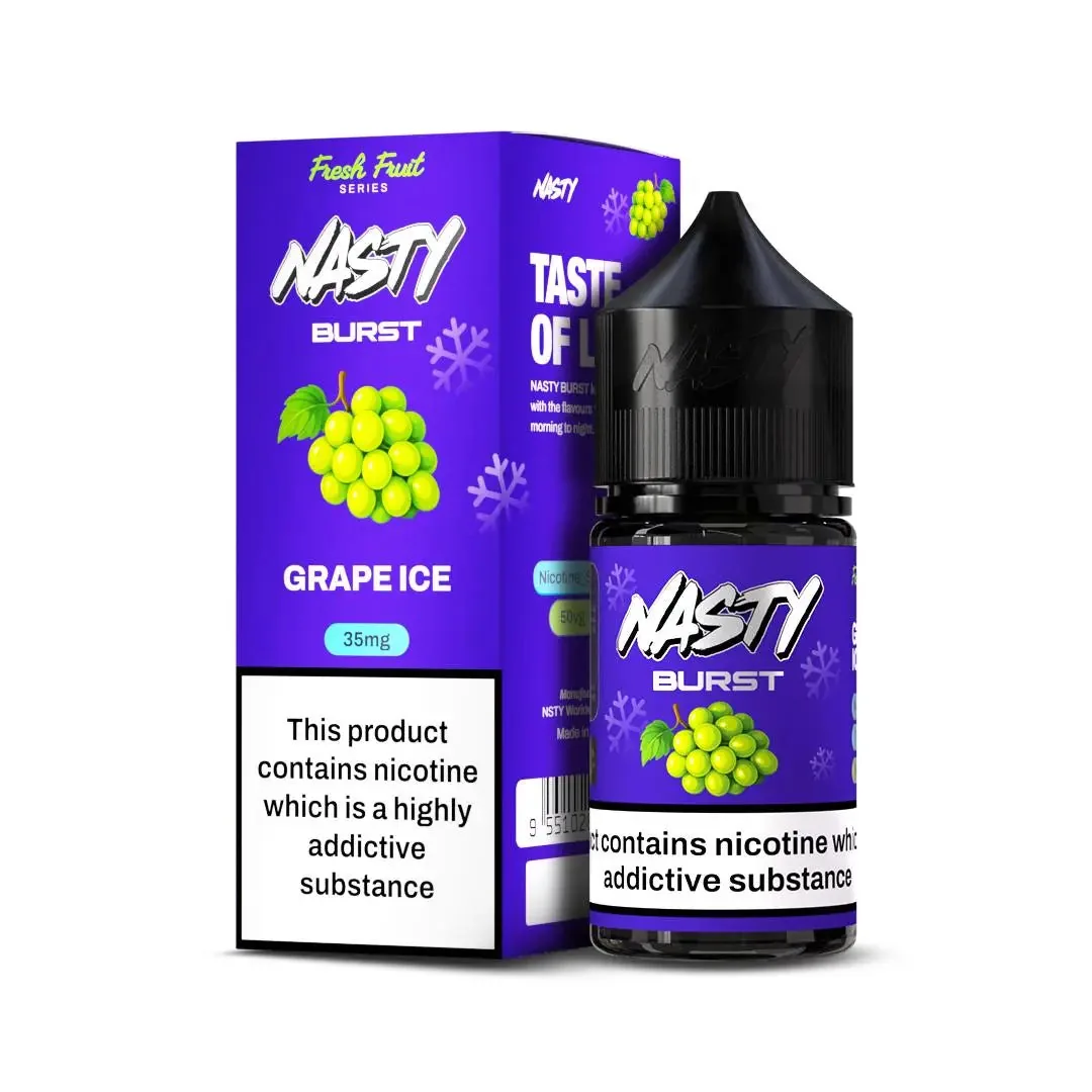 Nasty Burst Nic Salts – Grape Ice - Buy Authentic Vape in Agra - Vape Shop Agra