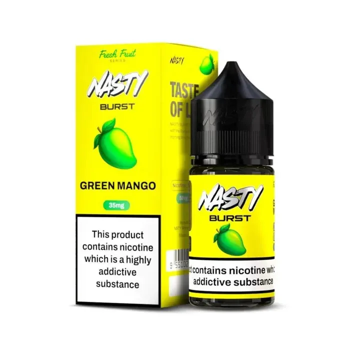 Nasty Burst Nic Salts – Green Mango - Buy Authentic Vape in Agra - Vape Shop Agra
