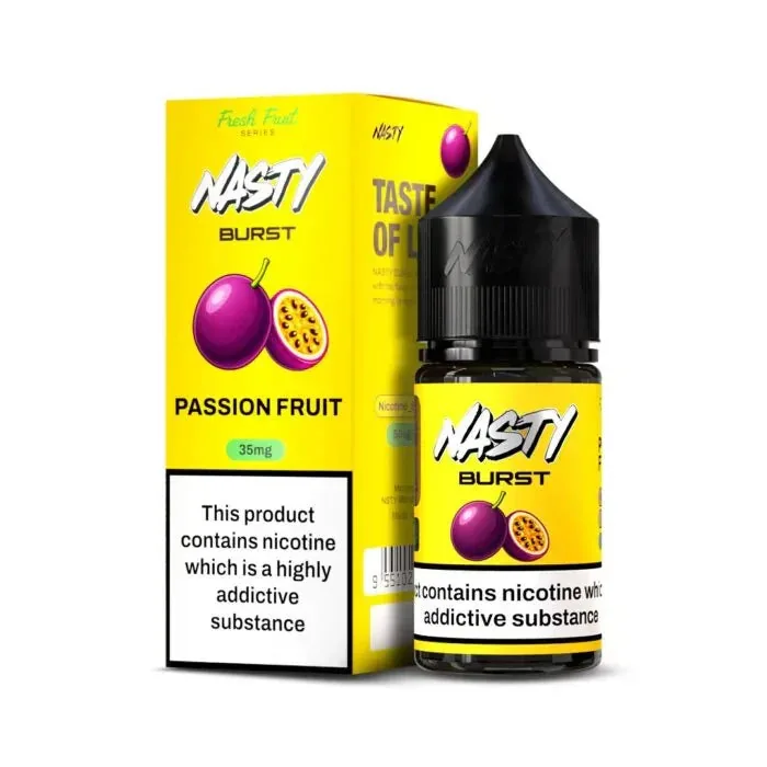 Nasty Burst Nic Salts – Passion Fruit - Buy Authentic Vape in Agra - Vape Shop Agra