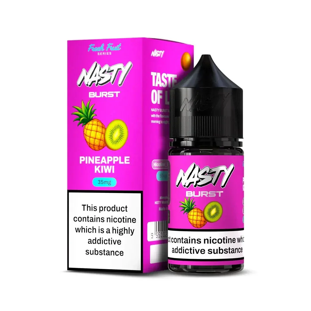 Nasty Burst Nic Salts – Pineapple Kiwi - Buy Authentic Vape in Agra - Vape Shop Agra