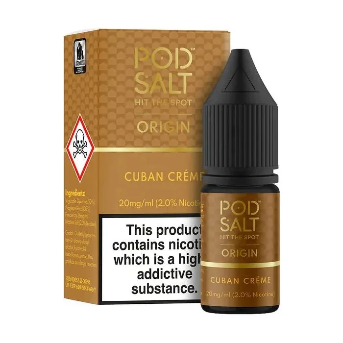 Pod Salt Cuban Creme – Nicotine Salt - Buy Authentic Vape in Agra - Vape Shop Agra