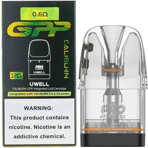 Uwell Caliburn Gpp Replacement Pod (0 6ω) - Buy Authentic Vape in Agra - Vape Shop Agra